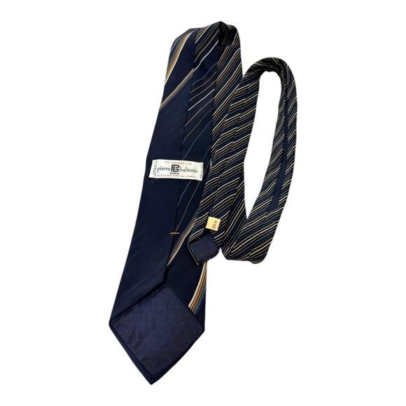 Vintage Pierre Balmain The Diamond Line 3.75" Silk Tie Handmade in Italy - Picture 4 of 5